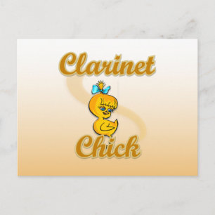 Clarinet Chick Postkarte