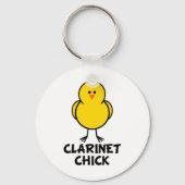 Clarinet Chick Schlüsselanhänger (Vorderseite)