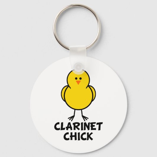 Clarinet Chick Schlüsselanhänger (Vorderseite)