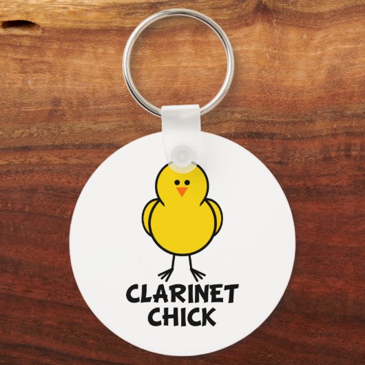 Clarinet Chick Schlüsselanhänger (Vorderseite)