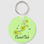 Clarinet Chick Schlüsselanhänger (Vorderseite)