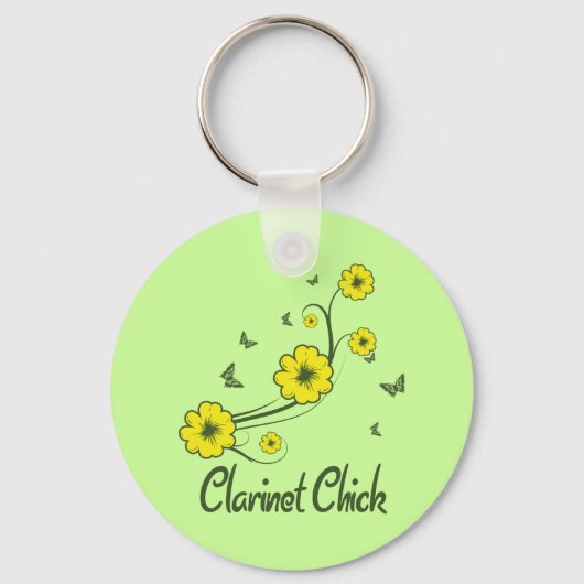 Clarinet Chick Schlüsselanhänger (Vorderseite)