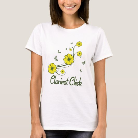 Clarinet Chick T-Shirt (Vorderseite)
