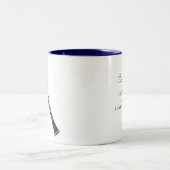 Clarinet, Clarinet… das Instrument für intell… Zweifarbige Tasse (Mittel)