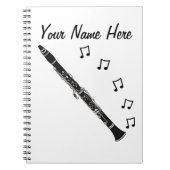 Clarinet Clarinetist Musician Music Teacher Custom Notizblock (Vorderseite)