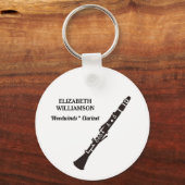 CLARINET Class of 2027 Marching Band Keychain Schlüsselanhänger (Rückseite)