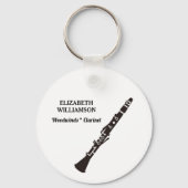 CLARINET Class of 2027 Marching Band Keychain Schlüsselanhänger (Rückseite)