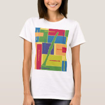 Clarinet Colorblocks Damen-T - Shirt