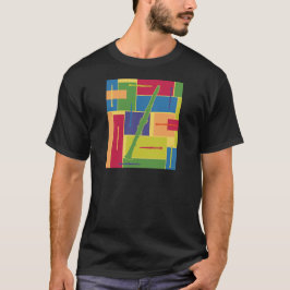 Clarinet Colorblocks Dunkelheits-T - Shirt