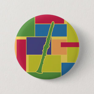 Clarinet Colorblocks Knopf Button