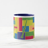 Clarinet Colorblocks Tasse (Zentrum)