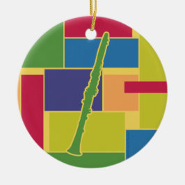Clarinet Colorblocks Verzierung Keramik Ornament