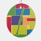 Clarinet Colorblocks Verzierung Keramik Ornament (Links)