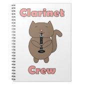 Clarinet Crew Cat Funny Niedlich Notizblock (Vorderseite)