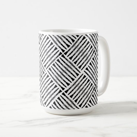 Clarinet Crosshatch Kaffeetasse (VorderseiteRechts)