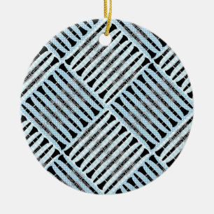 Clarinet Crosshatch Keramik Ornament
