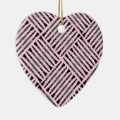 Clarinet Crosshatch Keramik Ornament (Rechts)