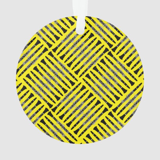 Clarinet Crosshatch Ornament (Rückseite)