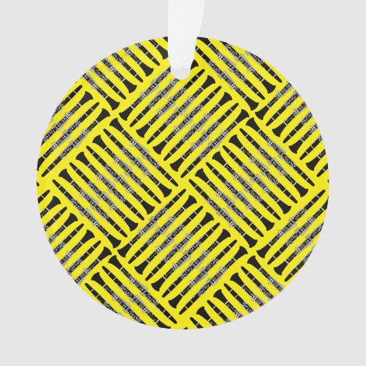 Clarinet Crosshatch Ornament (Vorderseite)