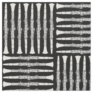 Clarinet Crosshatch Pattern Stoff