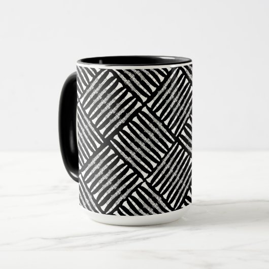Clarinet Crosshatch Tasse (Vorderseite Links)