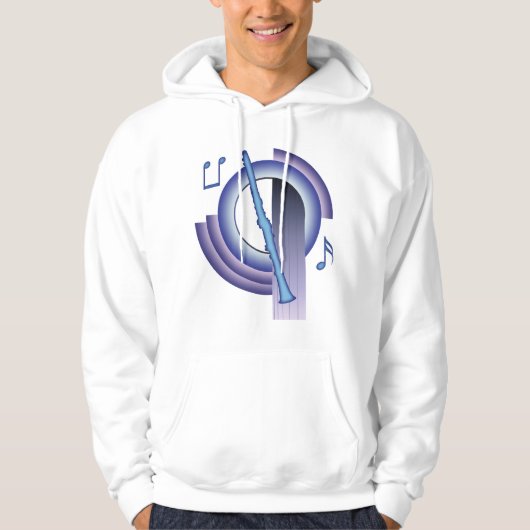 Clarinet Deco2 Hoodie (Vorderseite)