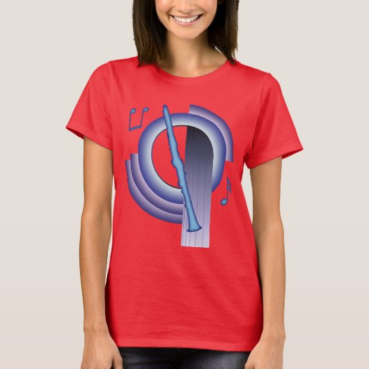 Clarinet Deco2 T-Shirt (Vorderseite)
