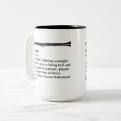 Clarinet definiert zweifarbige tasse (Vorderseite Links)