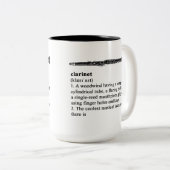 Clarinet definiert zweifarbige tasse (VorderseiteRechts)