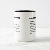 Clarinet definiert zweifarbige tasse (Mittel)