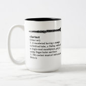 Clarinet definiert zweifarbige tasse (Links)