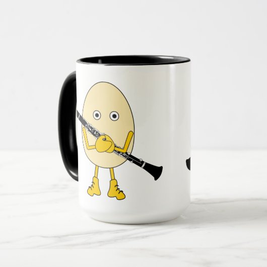 Clarinet Egghead Tasse (Vorderseite Links)