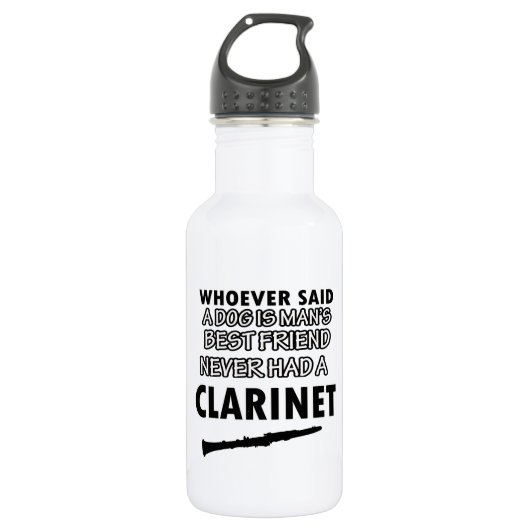 Clarinet Entwürfe Trinkflasche (Vorderseite)