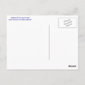 Clarinet Frog Postkarte (Rückseite)