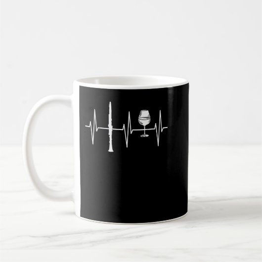 Clarinet Funny Wine Lover Clarinetist Clarinet Pla Kaffeetasse (Links)