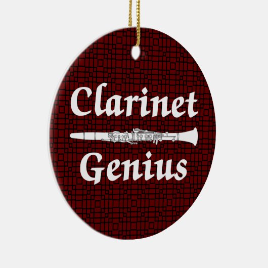 Clarinet Genius Keramik Ornament (Rechts)