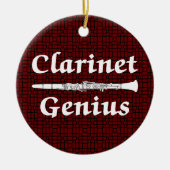 Clarinet Genius Keramik Ornament (Vorne)