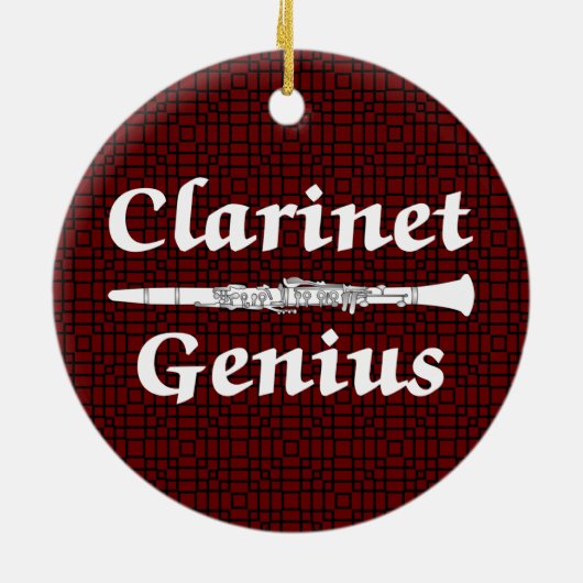 Clarinet Genius Keramik Ornament (Hinten)