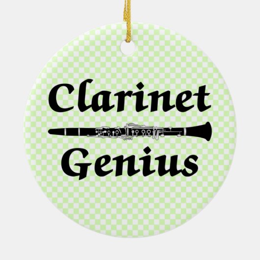 Clarinet Genius Keramik Ornament (Hinten)