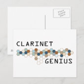 Clarinet Genius Postkarte (Vorne/Hinten)
