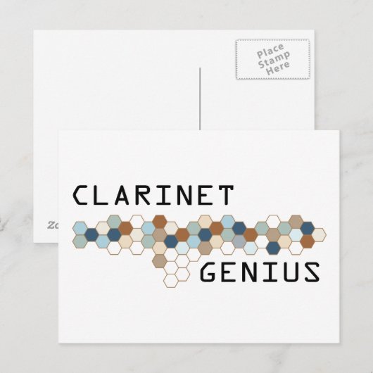 Clarinet Genius Postkarte (Vorne/Hinten)