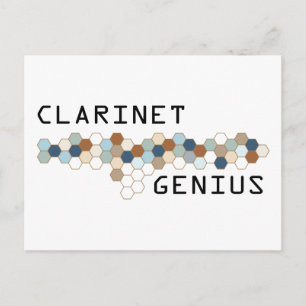Clarinet Genius Postkarte