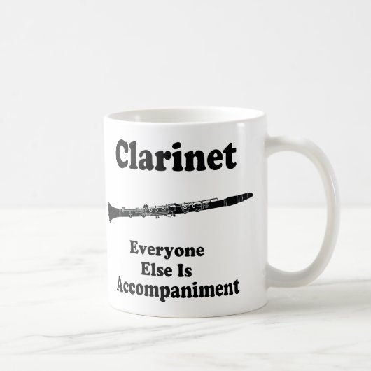 Clarinet-Geschenk Kaffeetasse (Rechts)