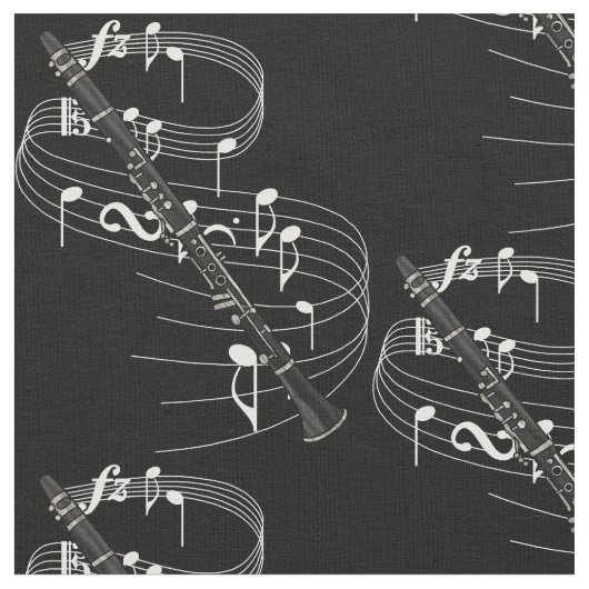 Clarinet-Gewebe - Dunkelheit Stoff (Nahaufnahme)