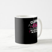 Clarinet Girl Funny Niedlich Marching Band Geschen Kaffeetasse (VorderseiteRechts)