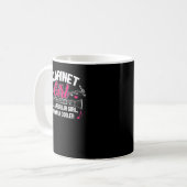 Clarinet Girl Funny Niedlich Marching Band Geschen Kaffeetasse (Vorderseite Links)