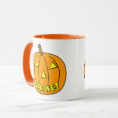 Clarinet Halloween Pumpkin Tasse (Vorderseite Links)