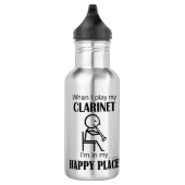 Clarinet Happy Place Edelstahlflasche (Rechts)