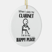 Clarinet Happy Place Keramikornament (Rechts)