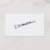 Clarinet, Ihr Name hier, Visitenkarte (Rückseite)